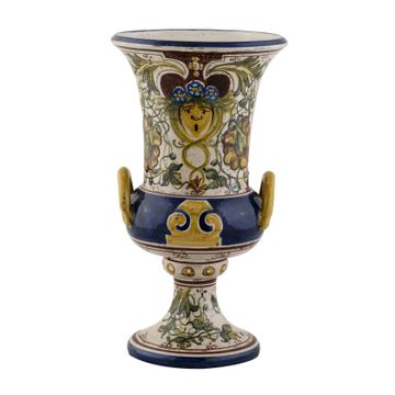 Vase with handles - decor Armi by L'Antica Deruta