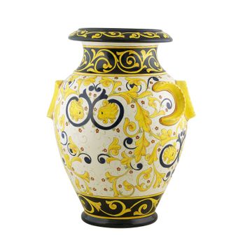 Vase/umbrellastand - decor Cortona by L'Antica Deruta