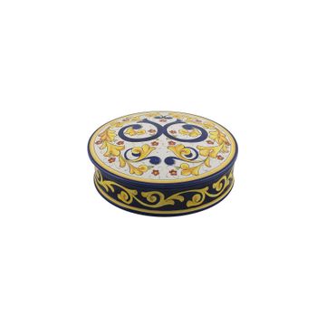 Covered box - centerpiece - decor Cortona by L'Antica Deruta