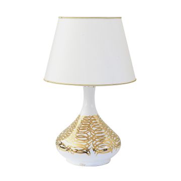 Lamp with shade - decor Intrecci Dorati-Gold by L'Antica Deruta