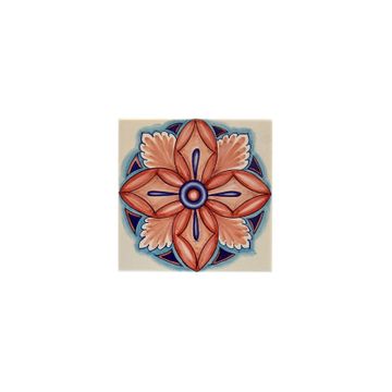 Decorated Ceramic Tiles -set of 2 pcs- Geometrico (PT/CF/85) by L'Antica Deruta