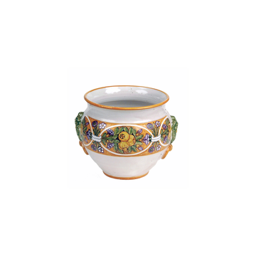 Planter - decor Robbiane by L'Antica Deruta