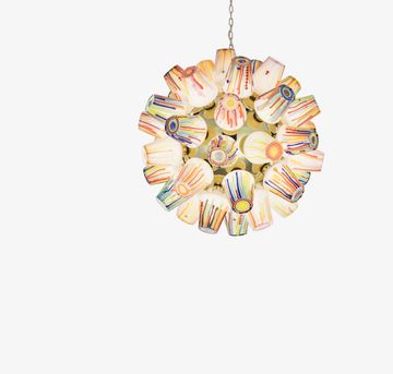 Candy Sphere Chandelier Sculpture by Lasvit - view 5
