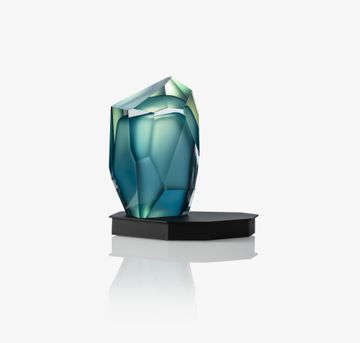 Crystal Rock Base Size Table Lamp by Lasvit - view 3
