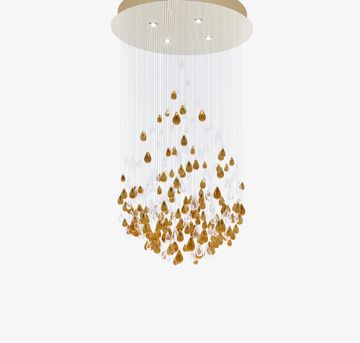 Droplets Large on Ceiling Sculpture by Lasvit - view 4