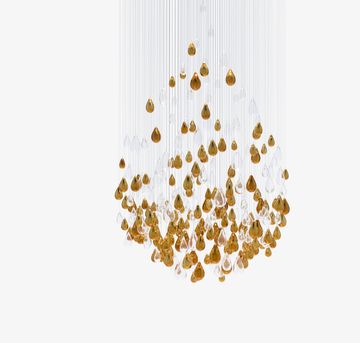 Droplets Large on Ceiling Sculpture by Lasvit - view 5