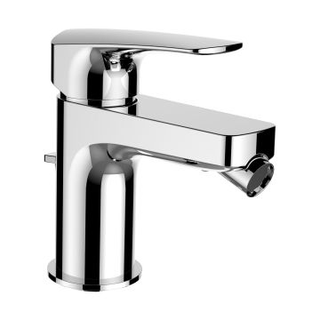 LAURIN - Bidet mixer, projection 105 mm, fixed spout, with pop-up waste by Laufen