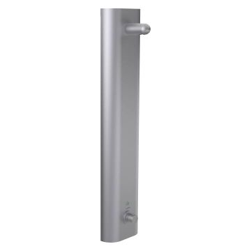 TOUCHBOARD - Surface-mounted shower panel with thermostatic mixer, stainless steel by Laufen