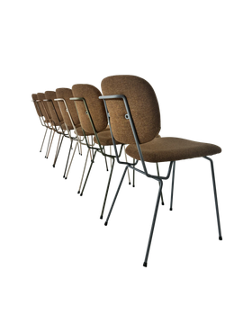D-chair 101 bruine set van 6 kleurenframes by Lensvelt - view 2