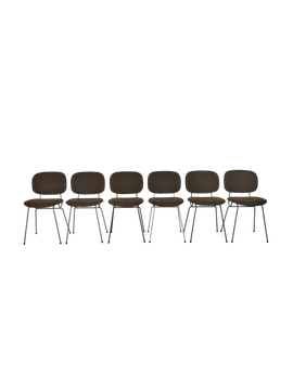 D-chair 101 bruine set van 6 kleurenframes by Lensvelt - view 3