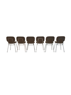 D-chair 101 bruine set van 6 kleurenframes by Lensvelt - view 4