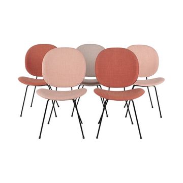 W.H. Gispen 201 Easy Chair - not stackable - set by Lensvelt