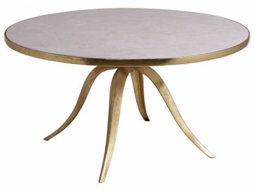 Crystal Stone Round Cocktail Table by Lexington