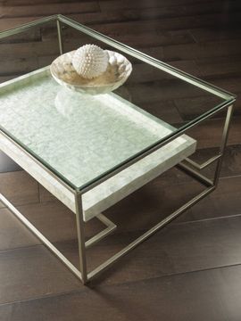 Cumulus Capiz Rectangular Cocktail Table by Lexington - view 4