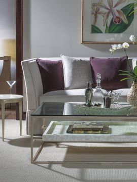 Cumulus Capiz Large Rectangular Cocktail Table by Lexington - view 5