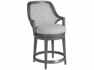 Appellation Upholstered Swivel Counter Stool by Lexington - view 2