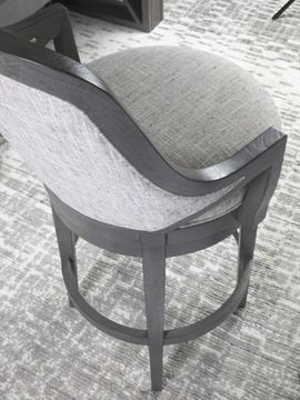 Appellation Upholstered Swivel Barstool by Lexington - view 3
