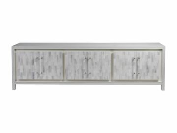 Elation White Long Media Console by Lexington - view 3