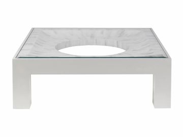 Elation White Square Cocktail Table by Lexington - view 3