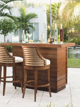 Cabana Swivel Bar Stool by Lexington - view 4
