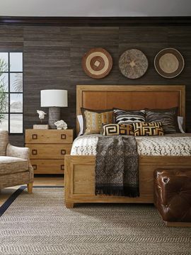 Antilles Upholstered Panel Bed by Lexington - view 4