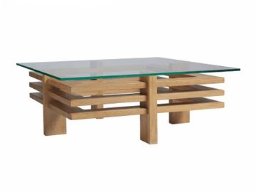 Calcutta Square Cocktail Table by Lexington - view 2