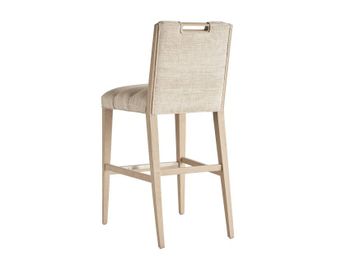 Greer Channeled Upholstered Bar Stool by Lexington - view 3