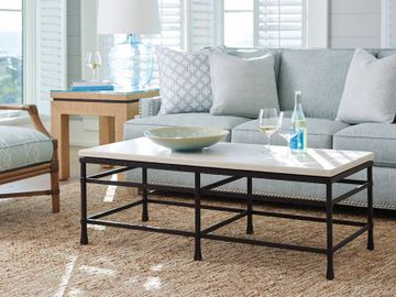 Breakwater Metal And Stone Cocktail Table by Lexington - view 3