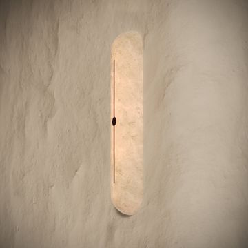 Illumia Alabaster IP44 LED Wall Sconce Light Deep Bronze 450mm by LUSSO