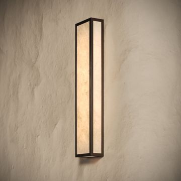 Luceva Alabaster IP44 LED Wall Sconce Light Deep Bronze 450mm by LUSSO