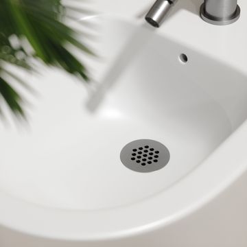 Luxe Brushed Stainless Slotted Freeflow Bidet Waste by LUSSO