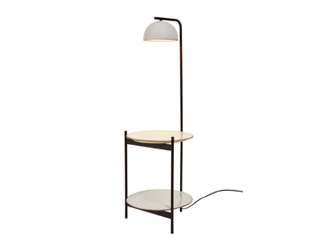 ABSIS P - Terracotta floor lamp with shelf by Luxcambra - view 2