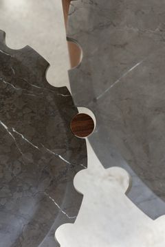 Clock side table by Maami Home