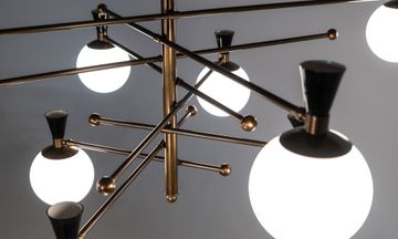 Igloo chandelier by Mantellassi 1926