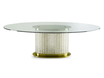 HOWARD - Oval crystal table by Marioni - view 2