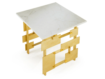 RAYMOND - Square marble coffee table for living room by Marioni - view 3