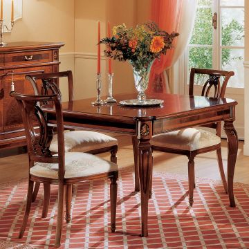 Granducato squared table w/ side extens. • MARZORATI by Marzorati