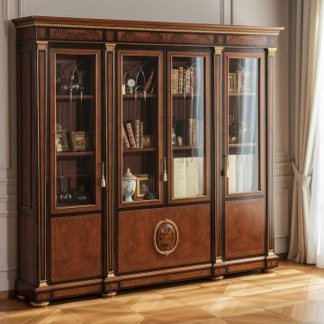 Impero bookcase 4 doors • MARZORATI by Marzorati