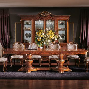 Mondial rect. table with double pedestal • MARZORATI by Marzorati