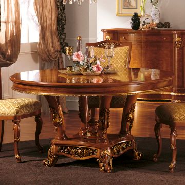 Reale round table with pedestal • MARZORATI by Marzorati