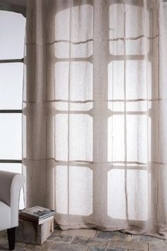 Curtain Quintessential costruita croquet quadri lino leggero by Mastro Raphael
