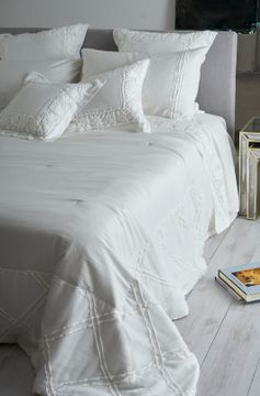 Quilt e Trapunta Mathilde fascia perimetrale losanghe by Mastro Raphael