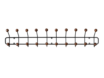 BILL HORIZONTAL L - Wall-mounted painted metal coat rack by Maze - view 2