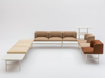 AGORA - Modular sectional fabric sofa by Mdd - view 2