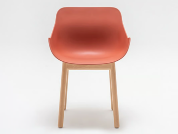 BALTIC BASIC - Polypropylene chair with wooden base and armrests by Mdd - view 2