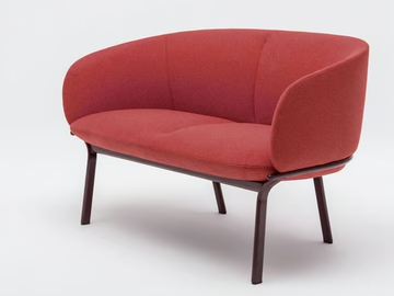 GRACE - 2 seater fabric sofa by Mdd - view 2
