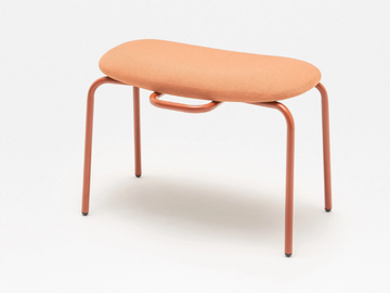 NEW SCHOOL - Upholstered fabric footstool by Mdd - view 3