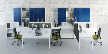 OGI_Y - Multiple workstation desk with sound absorbing screens by Mdd - view 3