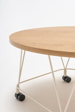 PENTAL - Wooden coffee table with castors by Mdd - view 3