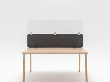 Plexi extension for screens - Plexiglass desktop partition by Mdd - view 2